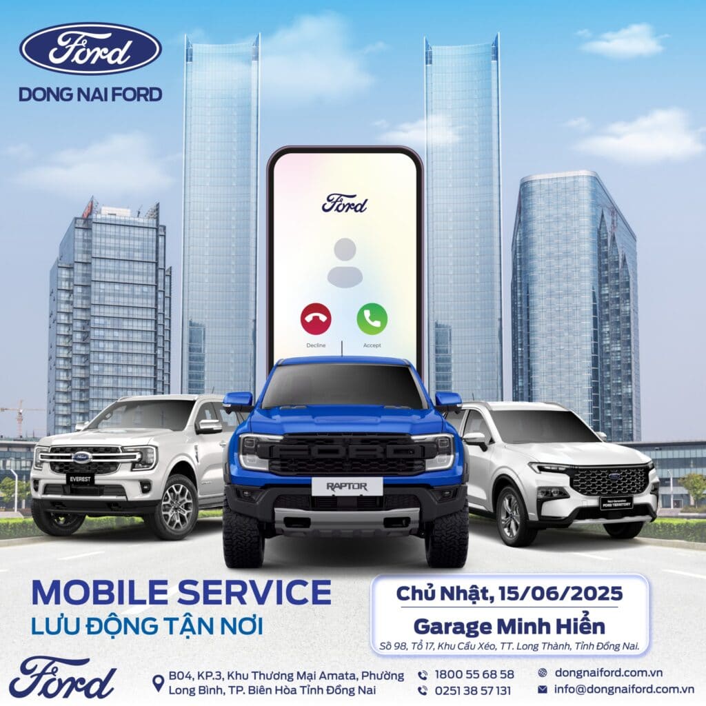 Dịch Vụ Lưu Động Tận Nơi Tại Nhà | Ford Đồng Nai