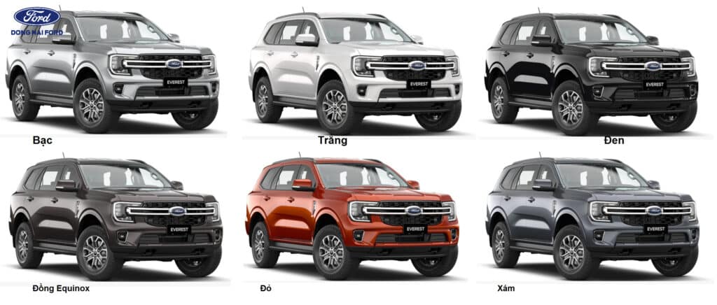 Sự đa dạng của các phiên bản Ford Everest
