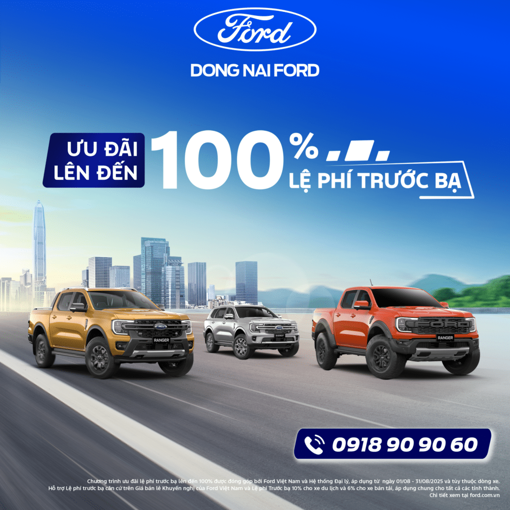 Chương trình khuyến mãi tháng 8 tại Đồng Nai Ford
