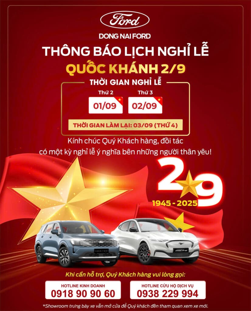 Thông báo lịch nghỉ lễ Quốc Khánh 2/9