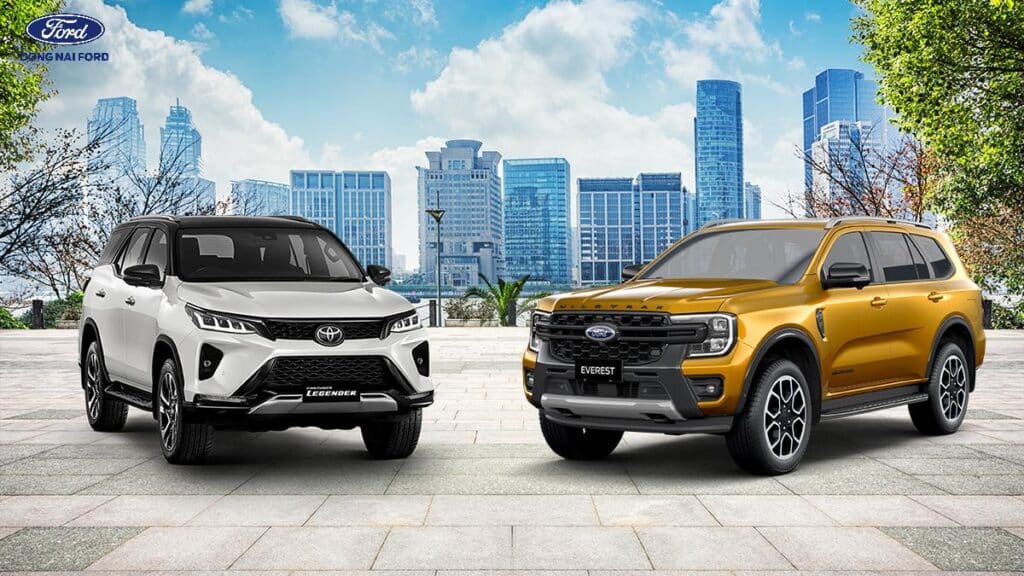 Đánh giá mức độ phù hợp khi lựa chọn giữa Ford Everest và Toyota Fortuner