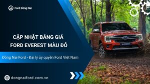 Cập nhật bảng giá Ford Everest màu đỏ